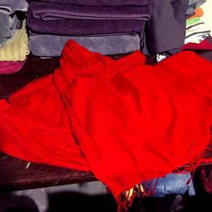 Red Wrap/Scarf - approx. 5 ft long